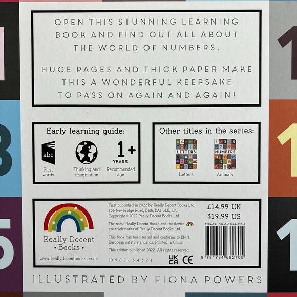 Numbers Illustrated Childrens Book by Fiona Powers Hardcover - Picture 5 of 7